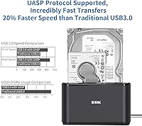 SSK DK103 Aluminum Hard Drive Docking Station — image 4