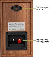 Dayton Audio Classic B40 Bookshelf Speakers – Pair – Wired, Oak Finish – 848791010354