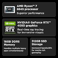 Lenovo LOQ Gaming Laptop - AMD Ryzen 7 8845HS, NVIDIA GeForce RTX 4050, 16GB RAM, 512GB SSD — image 2