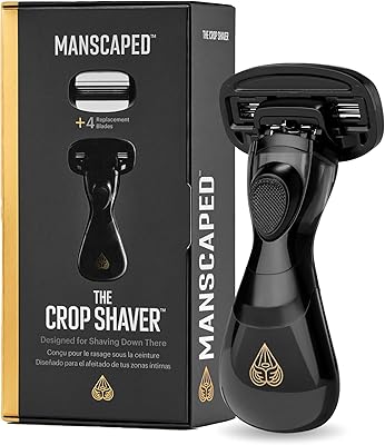 MANSCAPED The Crop Shaver 3-Blade Razor with Replacement Cartridges