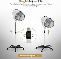 BarberPub 1300W Hooded Hair Bonnet Dryer with Stand — image 7