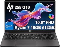 HP 255 G10 Business Laptop, Ryzen 7, 16GB RAM, 512GB SSD — image 1