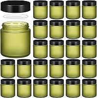 Norme 24 Pcs 4 oz Glass Jars with Lids - Pea Green — image 1