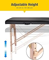 Masajeo Professional Portable Massage Table 84″ Black — image 4