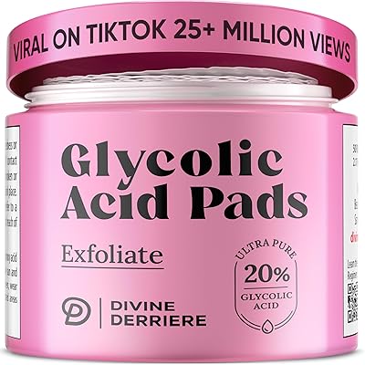 Divine Derriere Glycolic Acid Pads with Vitamin C - 50 Count