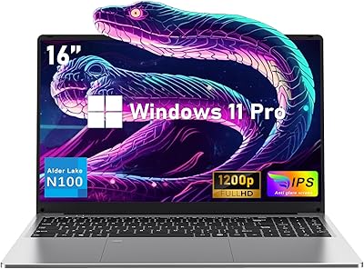 NIAKUN NiaBook 16" Laptop, Intel Celeron N100, 16GB RAM, 512GB SSD
