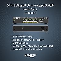 NETGEAR GS305P v2 5-Port Gigabit Ethernet PoE Switch — image 2