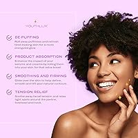 YOUTHLAB Radiance Roller – Germanium Stone Facial Massage Tool (Purple) — image 3