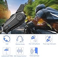 Wipeeyes E1 Motorcycle Helmet Intercom Headset — image 2