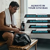 Dead Sea Collection TOP 10 ACTIVE Men's Body Wash 3 in 1 – Sandalwood – 33.8 Fl. Oz. (2-Pack) — image 3