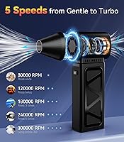 YUHUO Compressed Air Duster 360000 RPM Electric Air Duster — image 5