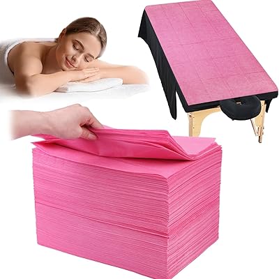 MRJ Pink Disposable Massage Bed Sheets 100 Pcs