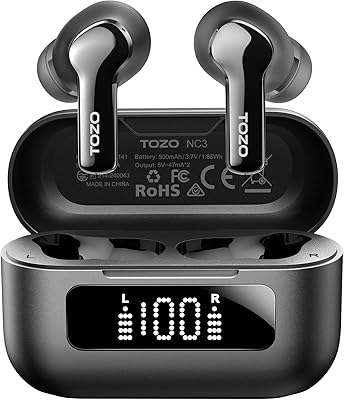 TOZO NC3 Hybrid Active Noise Cancelling Wireless Earbuds