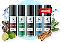 Quality Fragrance Oils Men's Top 5 Cologne Impressions Sampler Set 5x10ml Roll-ons — image 1