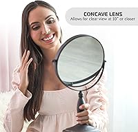 OVENTE 8" Tabletop Makeup Mirror with 1X/7X Magnification — image 4