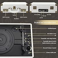 JORLAI T316 Bluetooth Record Player — image 6