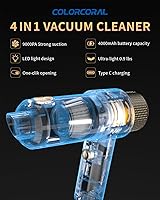 COLORCORAL VCM008 Mini Vacuum Cleaner — image 2