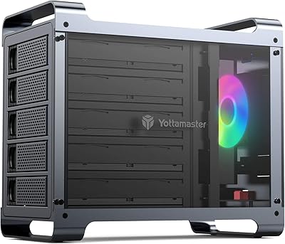 Yottamaster DF5RU3 5-Bay RAID Hard Drive Enclosure, 90TB Capacity