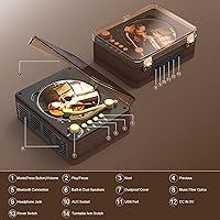 Lehwey Portable CD Player Bluetooth with Speakers — image 6