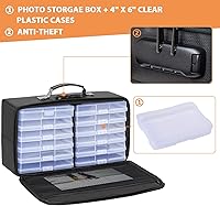 IBVIVIC Fire-resistant Photo Storage Box with 12 Cases — image 4
