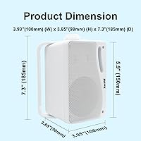 Herdio 3.5 Inch Passive Outdoor Speakers — image 3