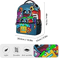 ELENAYAH Geometry Old School Gaming Backpack — image 5