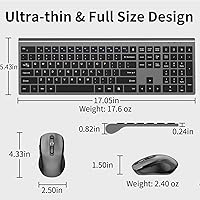 ACOZYKITTEN KM468 Wireless Keyboard and Mouse Set — image 4