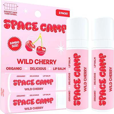 Space Camp Wellness Jumbo Lip Balm - Wild Cherry (2 Pack)