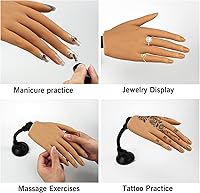 Tiebeauty Silicone Practice Hand for Acrylic Nails (Right Hand) — image 5