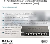 D-Link DGS-1100-08PV2 8-Port Gigabit Smart Managed PoE+ Switch — image 2