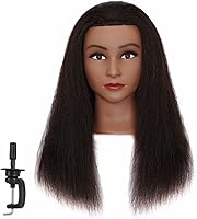 Hairginkgo Mannequin Head 14″ Real Hair Styling Training Head — image 1