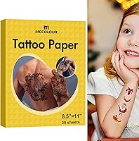 MECOLOUR Printable Temporary Tattoo Paper - 8.5″x11″, 20 Sets — image 1