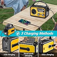 FFQRLP H21 Solar Crank Emergency Radio 16000mAh — image 3