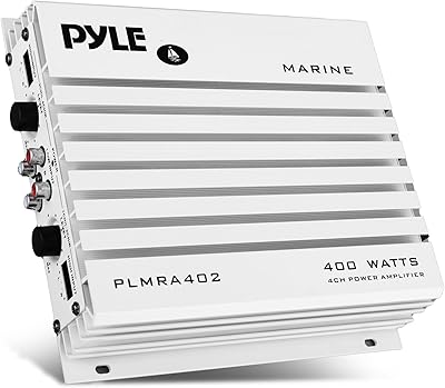 Pyle PLMRA402 400W 4-Channel Marine Amplifier