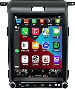 TOPDISPLAY Android Stereo for Ford F150 2013-2014, 12.1-inch Touchscreen, 8-Core, Carplay, Android Auto