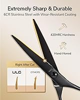 ULG Hair Cutting Scissors Set 9 Pcs Professional Thinning Shears — image 2