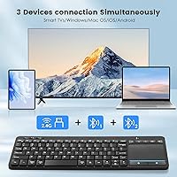 Bnnwa Multi-Device Wireless Bluetooth Keyboard with Touchpad — image 4