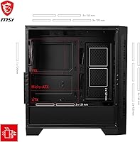 MSI MAG Forge 321R Airflow Gaming PC Case — image 3