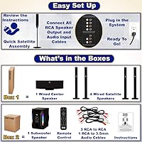 Acoustic Audio AAT1003 Bluetooth 5.1 Home Theater Speaker System — image 5