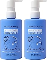 Dabble & Dollop Blueberry Body Wash & Shampoo 3-in-1, 10oz (Pack of 2) — image 1