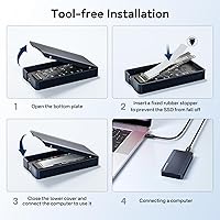 ANYOYO TBU405Pro MAX 40Gbps Docking Station with M.2 NVMe SSD Enclosure — image 4