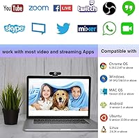 HDZIYU 4K Webcam with Microphone and Tripod — image 4