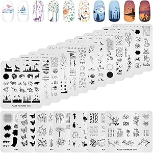 KADS 20pcs Nail Stamp Plates Set Review