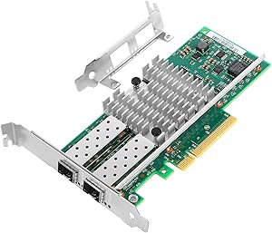 Vogzone 10Gb PCI-E NIC Network Card X520-DA2-10G