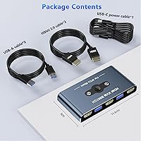 AUKOKIOULA KVM Switch 2 Computers 1 Monitor 4K@60Hz — image 9