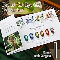 Double Rhythm Cat Eye Gel Nail Polish Set of 6 - Green Navy Blue Black (T6-61) — image 6