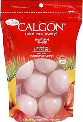 Calgon Bath Fizzies Hawaiian Ginger 8 Count