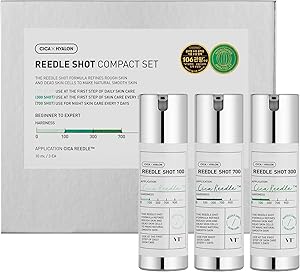 VT COSMETICS Reedle Shot Compact Set 100/300/700 (10mL each) Review