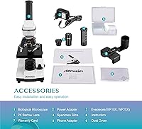Aomekie AO1003 64X-160X-640X Biological Compound Microscope — image 9