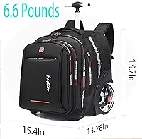 PISKGODSF 22-Inch Rolling Backpack with Wheels, 55L Capacity — image 2
